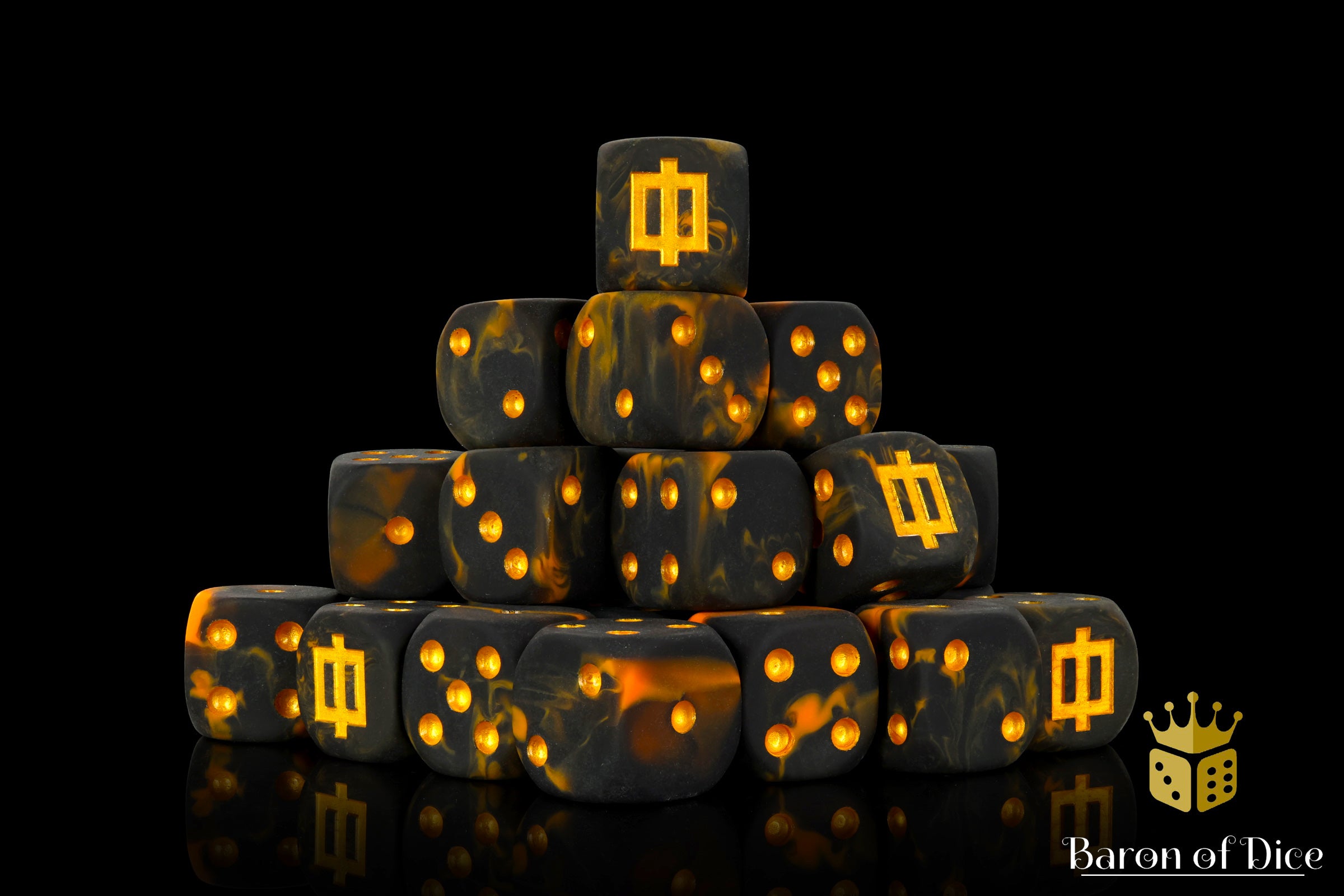 Lava Rune, 16mm Dice – BaronOfDice