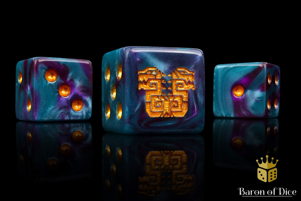 Mayan Lizard | Baron of Dice | Fantasy Dice