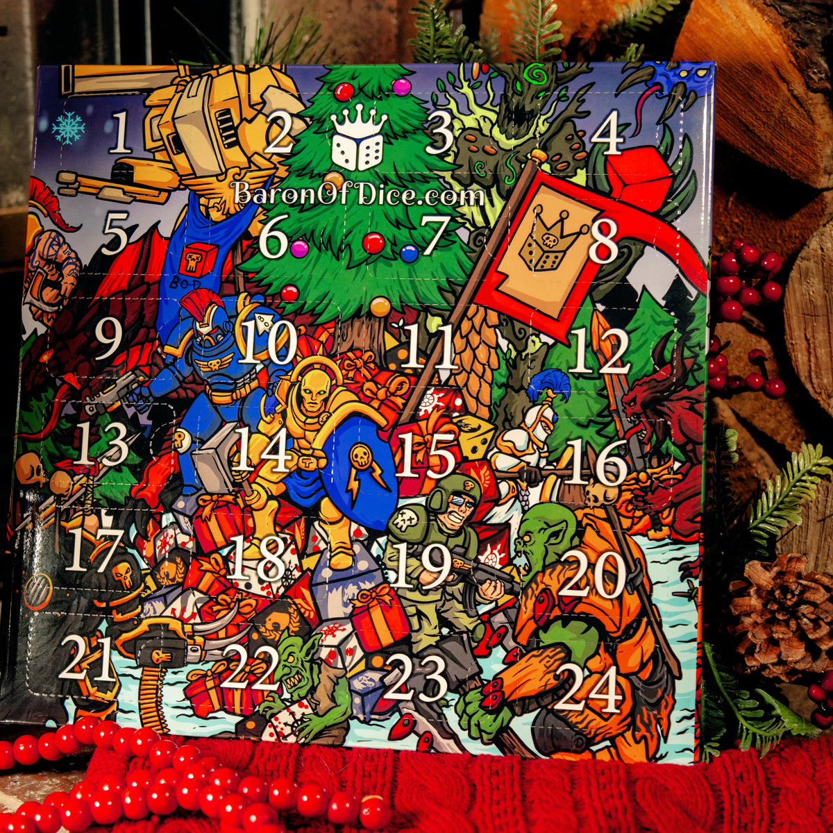 Christmas Rumble Start Advent Calendar - Winter Rumble | Baron of Dice | Wargaming & Holiday