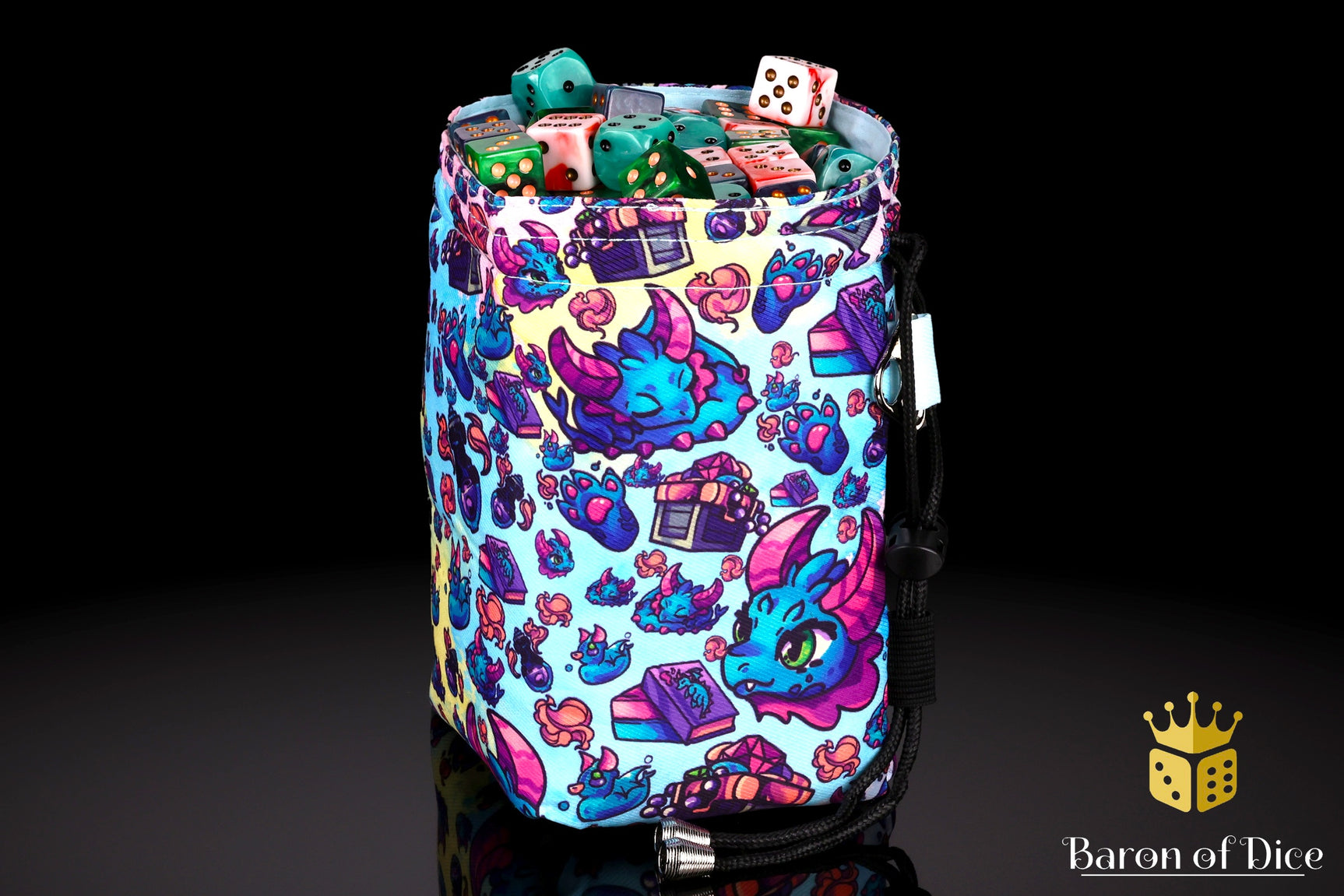 Baby Dragon | Luxury RPG Dice Bag | Large