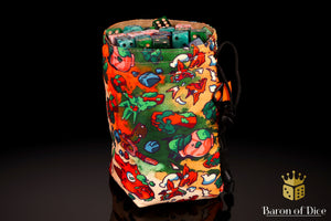 Chaos Lizard | Luxury RPG Dice Bag | Large