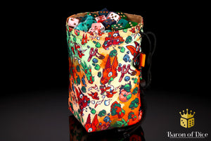 Chaos Lizard | Luxury RPG Dice Bag | Large