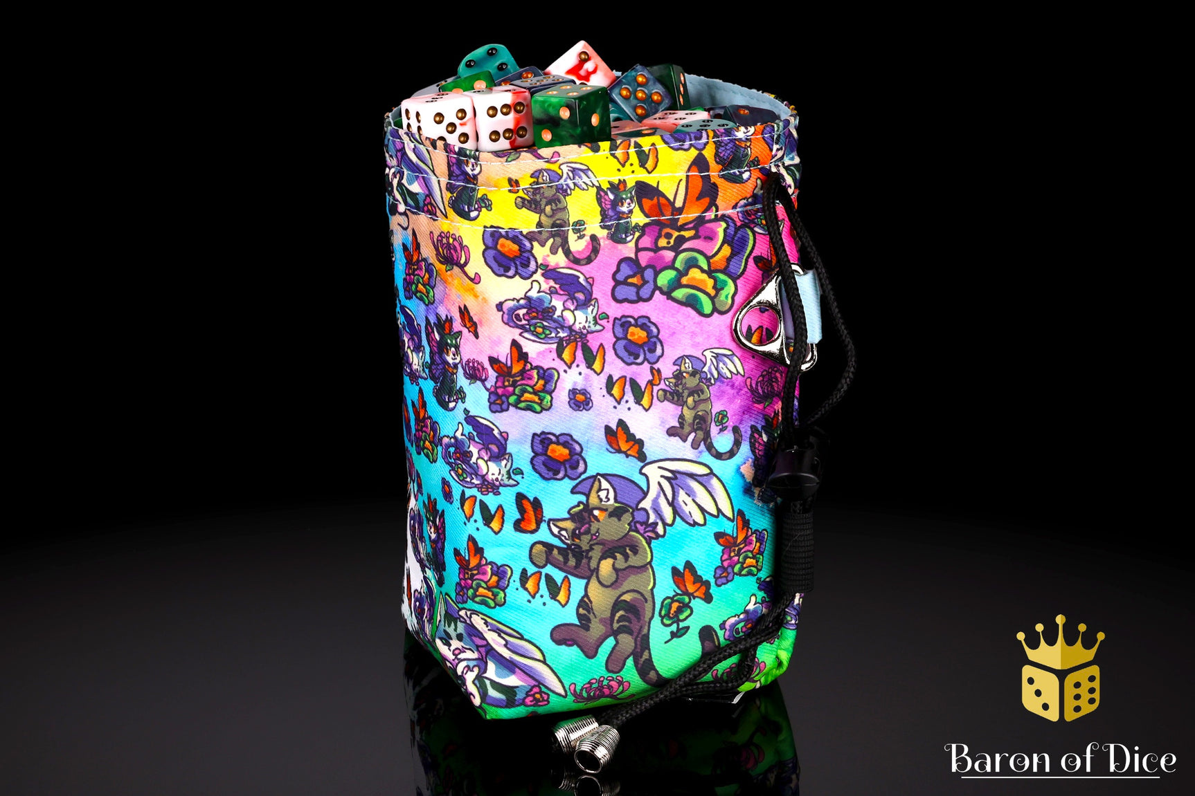 Magic Cats | Luxury RPG Dice Bag | Large