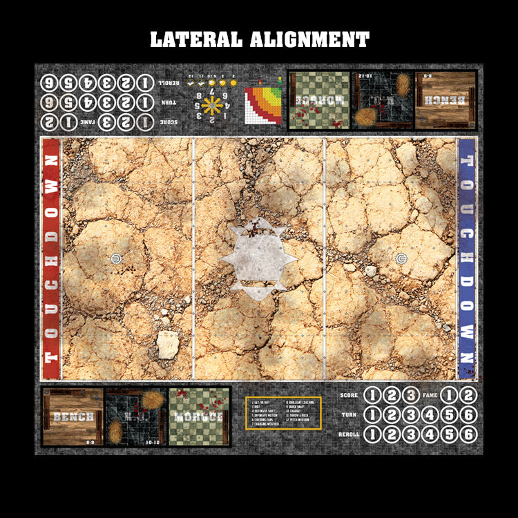 Mats by Mars:  Desert Fantasy Football Play Mat / Pitch