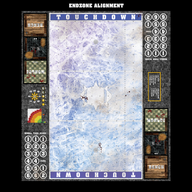 Mats by Mars:  Frozen Lake Fantasy Football Play Mat / Pitch