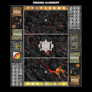 Mats by Mars:  Molten Crust Fantasy Football Play Mat / Pitch