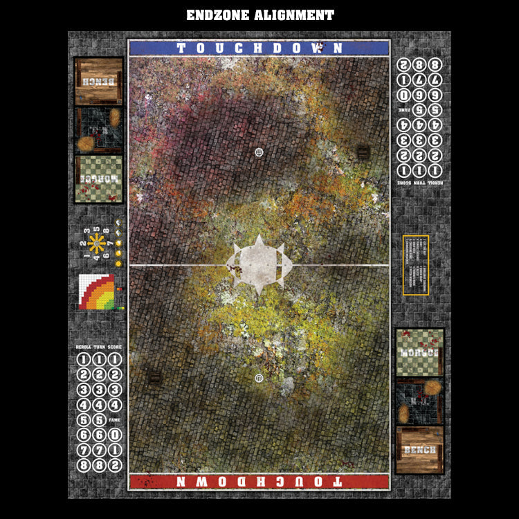 Mats by Mars:  Abandoned City v1.0 Fantasy Football Play Mat / Pitch