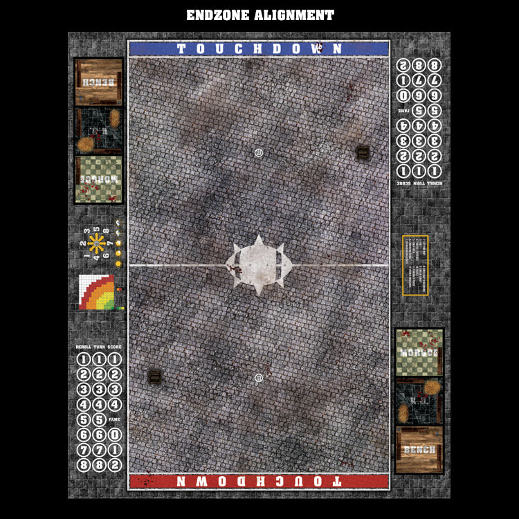 Mats by Mars:  Bustling City Fantasy Football Play Mat / Pitch