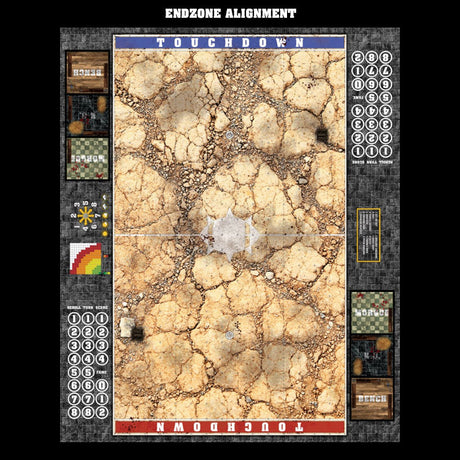 Mats by Mars:  Desert Fantasy Football Play Mat / Pitch