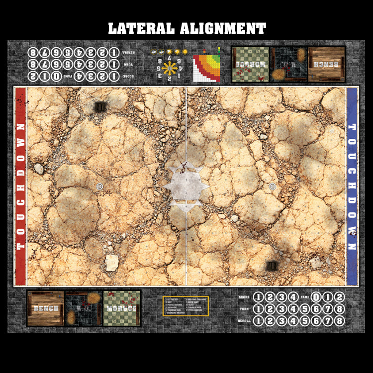 Mats by Mars:  Desert Fantasy Football Play Mat / Pitch