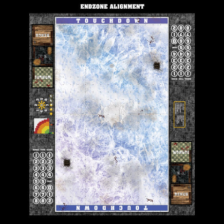 Mats by Mars:  Frozen Lake Fantasy Football Play Mat / Pitch