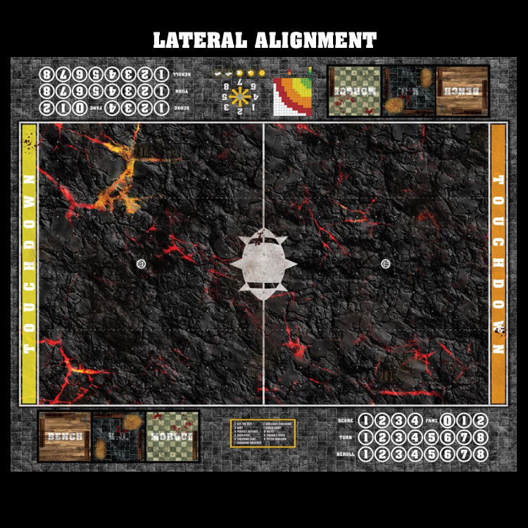 Mats by Mars:  Molten Crust Fantasy Football Play Mat / Pitch