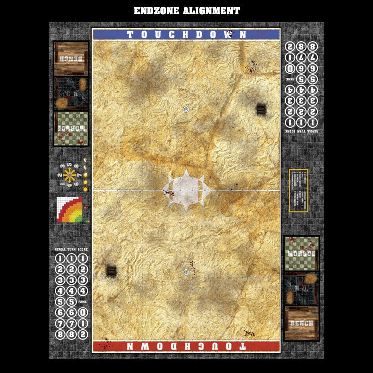 Mats by Mars:  Parched Earth Fantasy Football Play Mat / Pitch