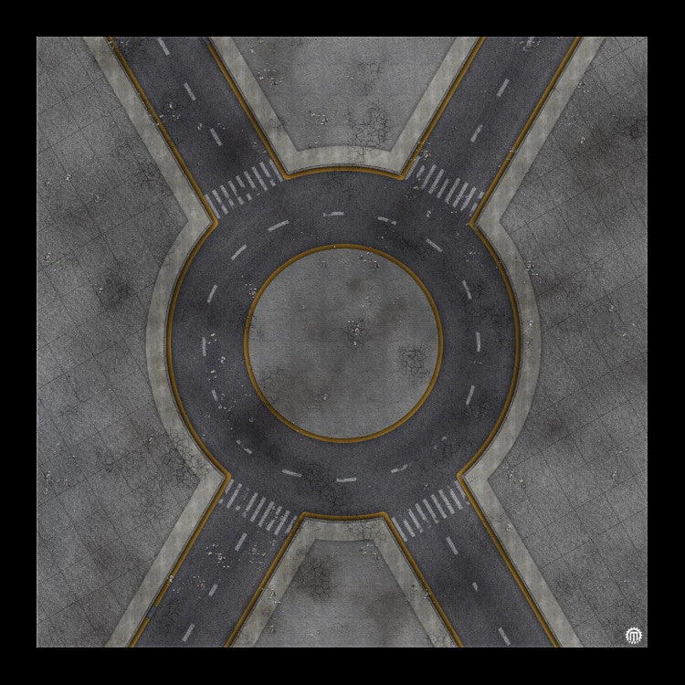 Mats by Mars: Crime Alley (Circle) Tabletop Wargaming Play Mat