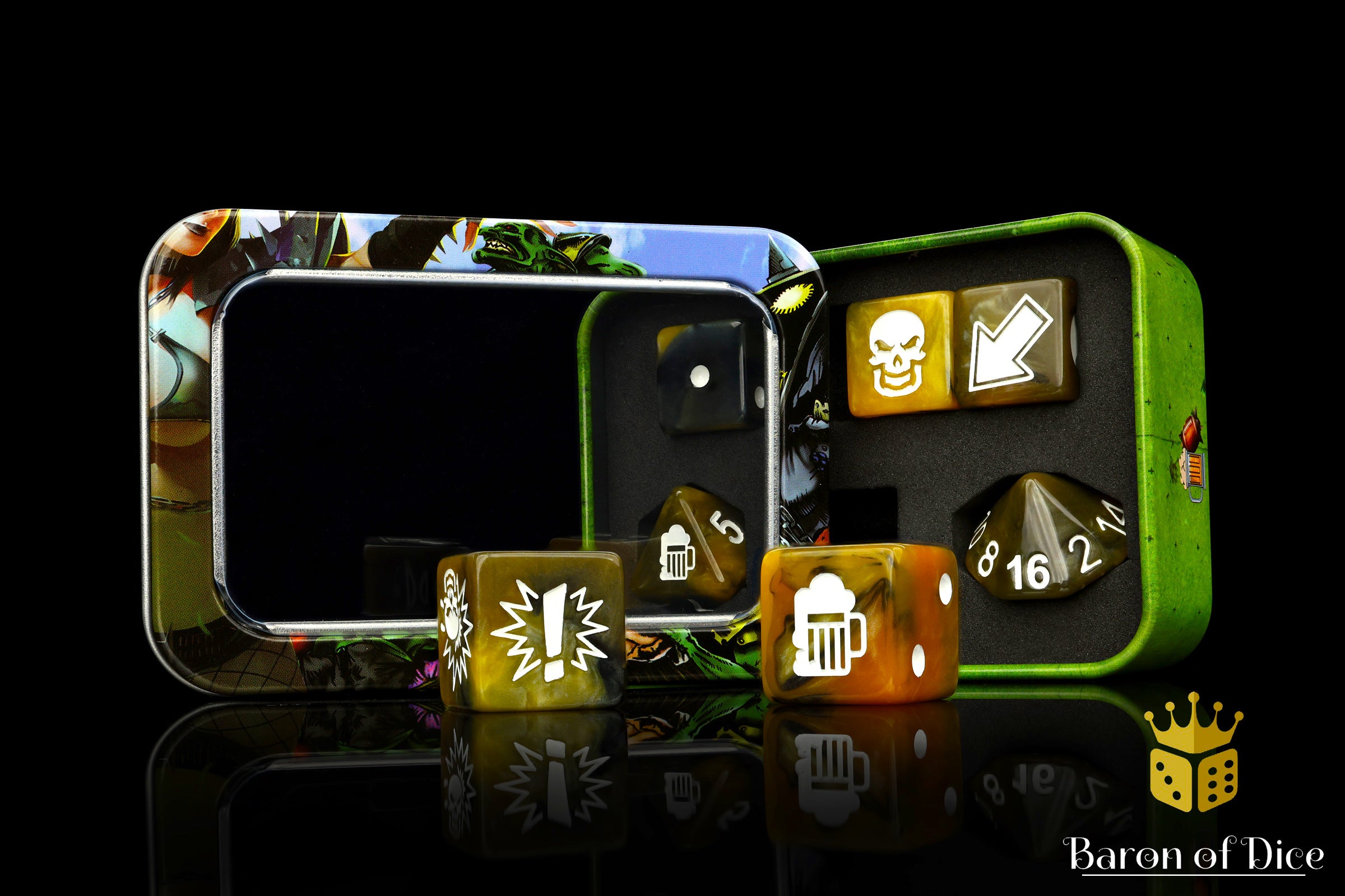 【BLOOD BOWL】リザードマンチーム  カード +　ダイス BloodBowl_BB_GloriousAle_Beer.