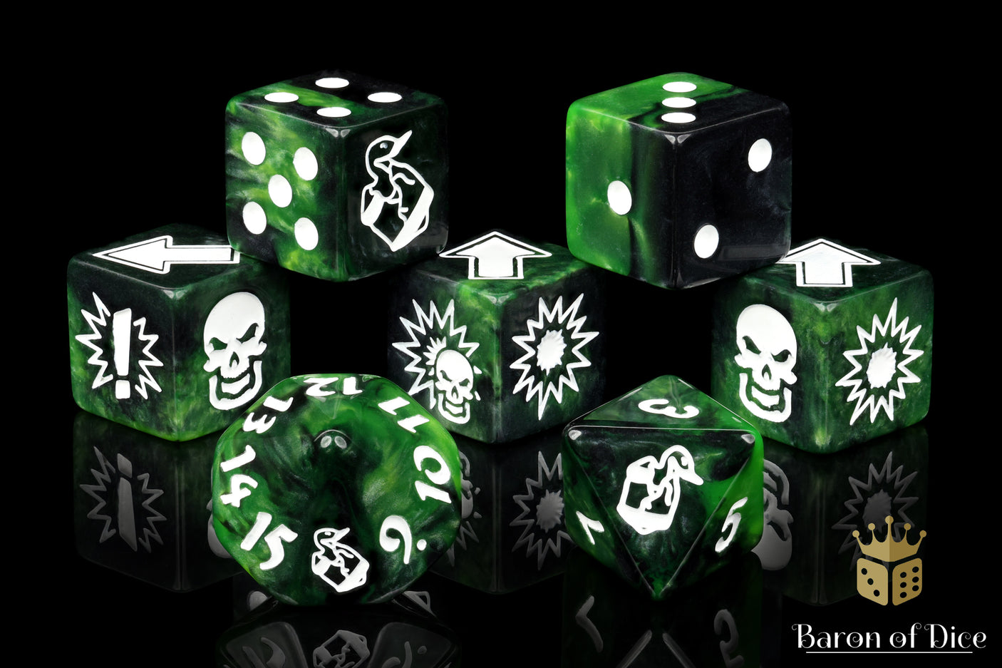 Warp Green, Football Dice Sets