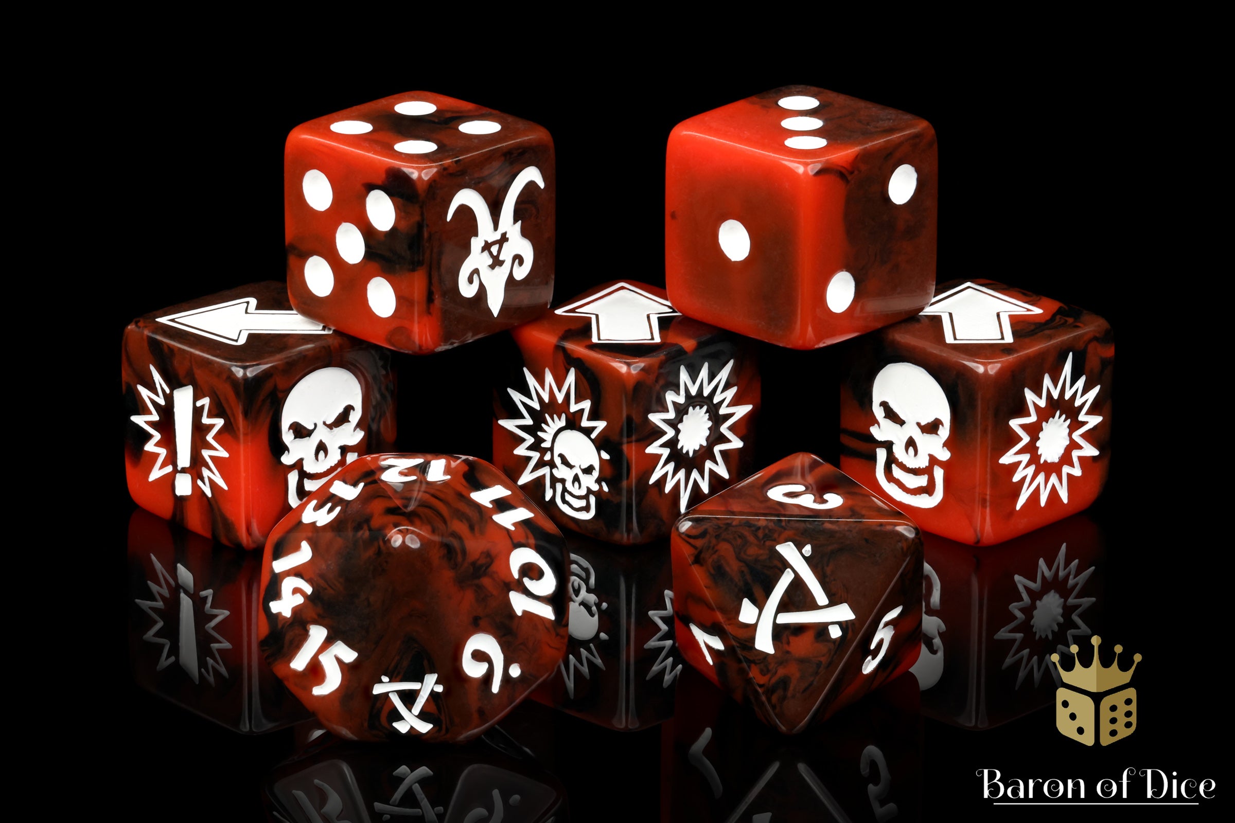 Chaos Red, Football Dice Sets – BaronOfDice