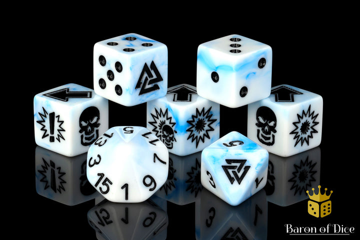 White Ice, Football Dice Sets