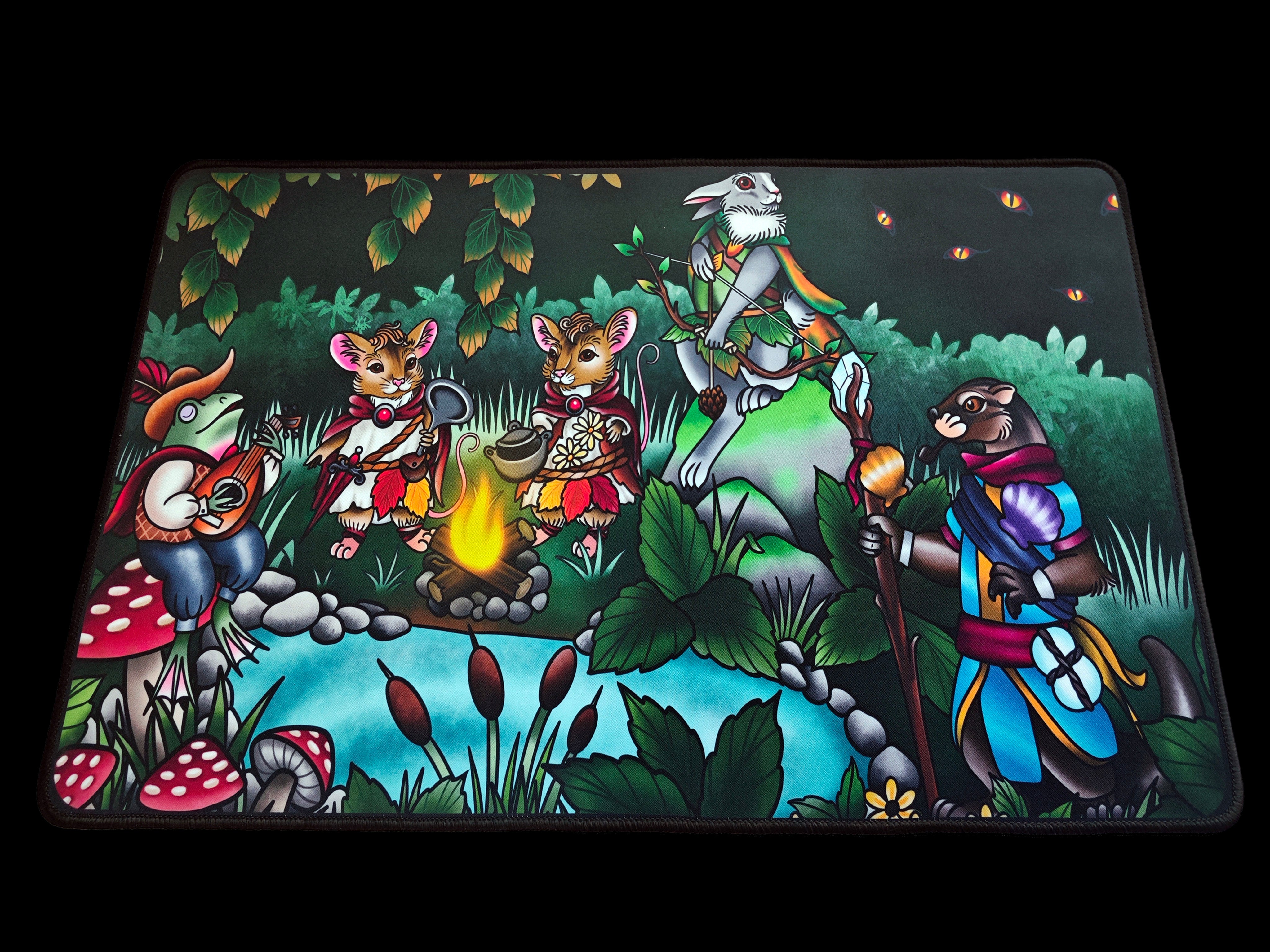 Premium Oversized Playmat | Forest Comrades | Baron of Dice