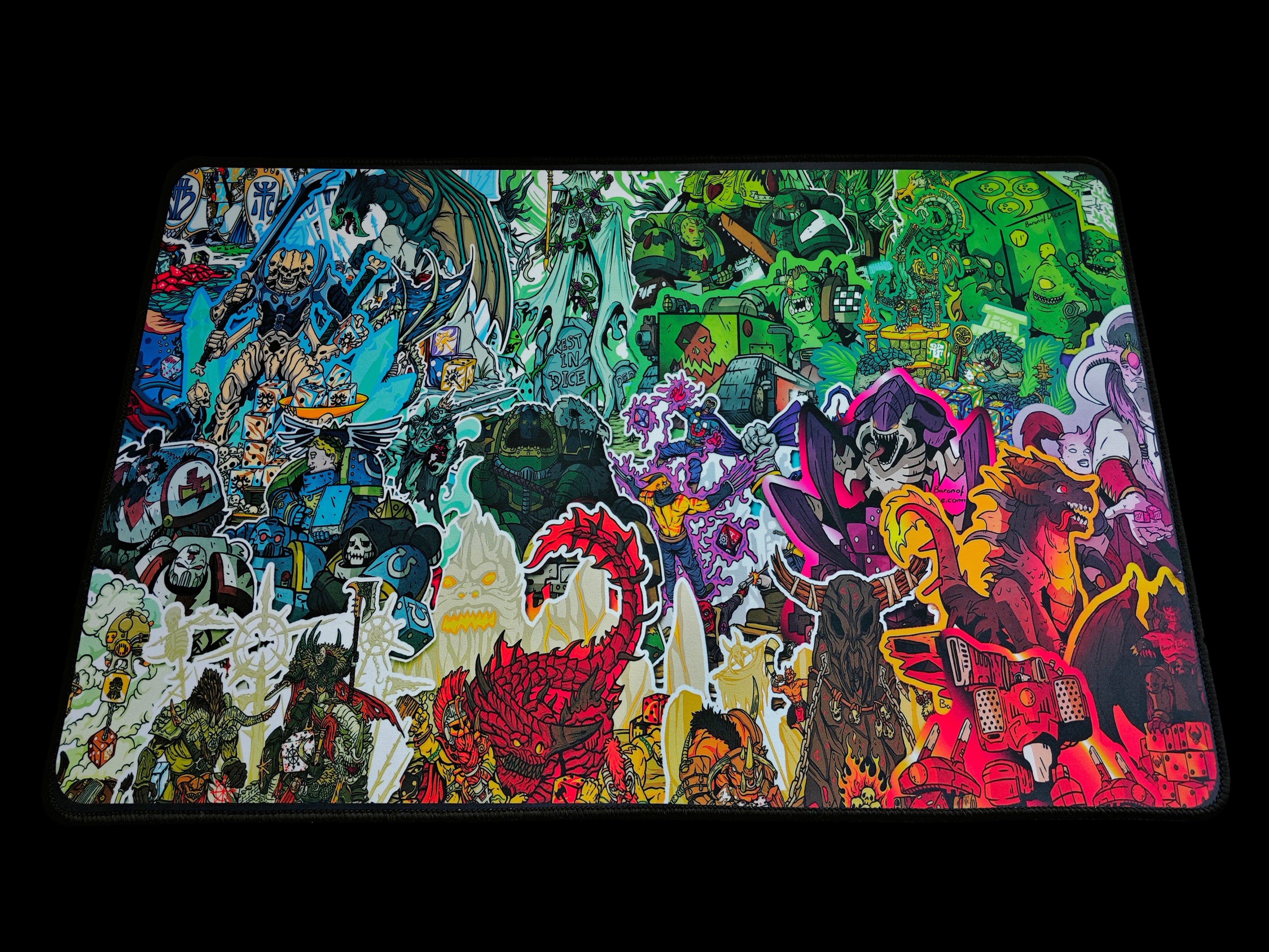 Premium Oversized Playmat | Collage | Baron of Dice