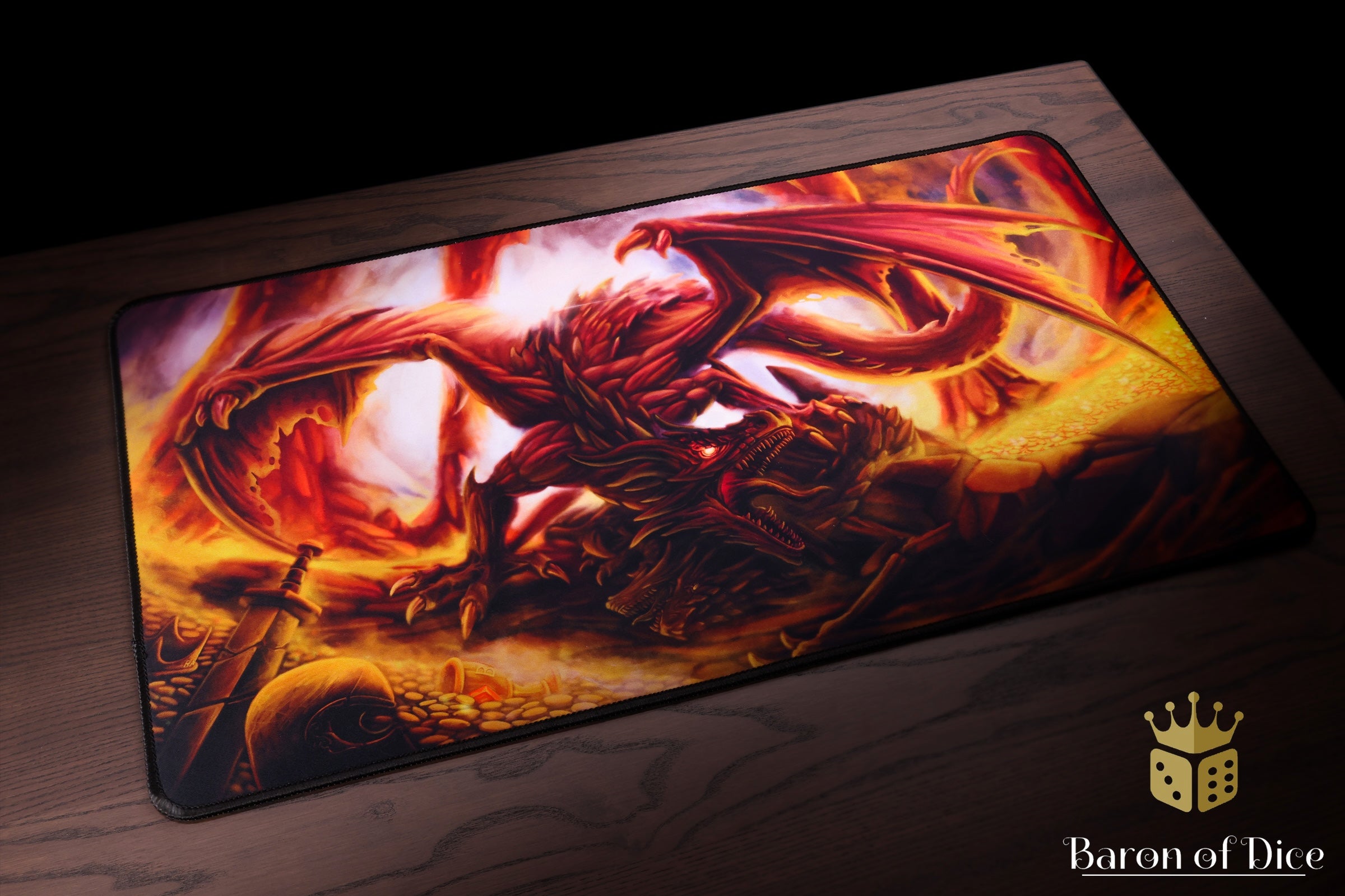 Premium Oversized Playmat | Dragon Lair | Baron of Dice
