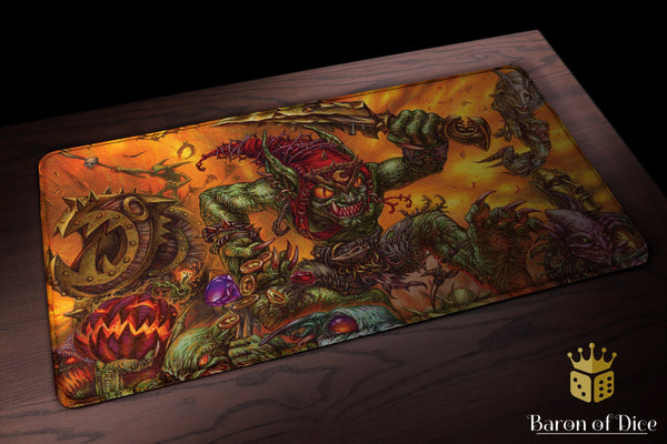 Premium Oversized Playmat | Goblins Galore | Baron of Dice