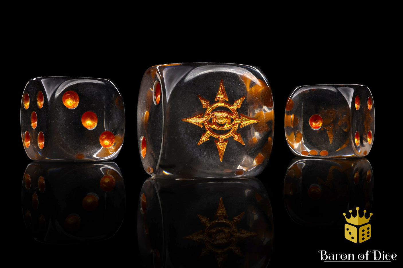 Translucent, Chaos Demon, 16mm Dice