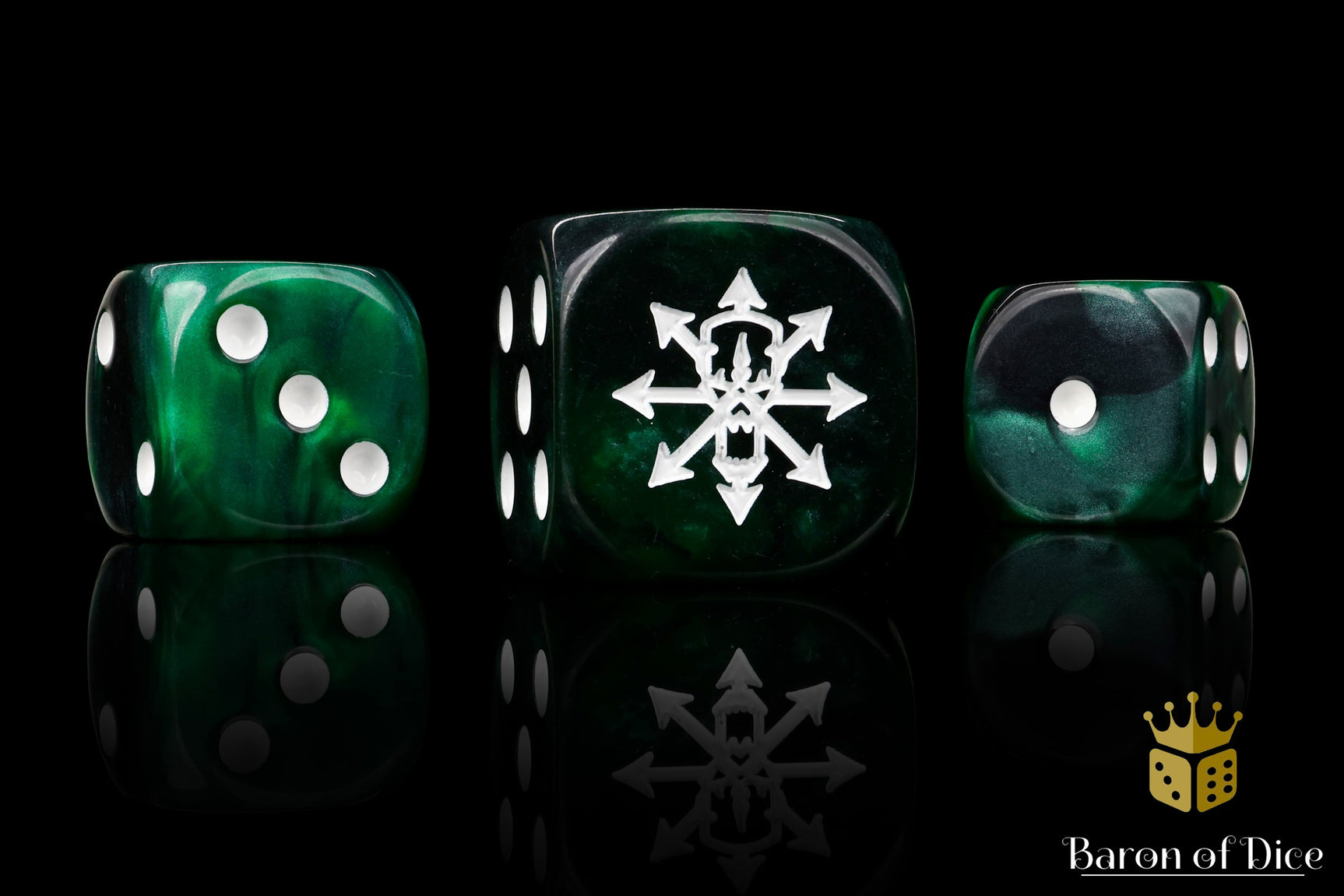 Tainted Knight Dice - Green