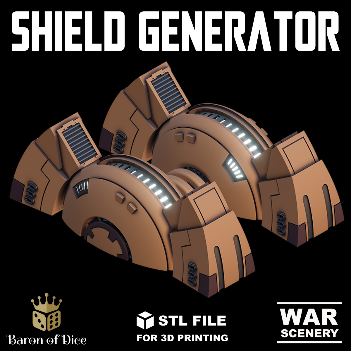 Cadre Shield Generator, STL File