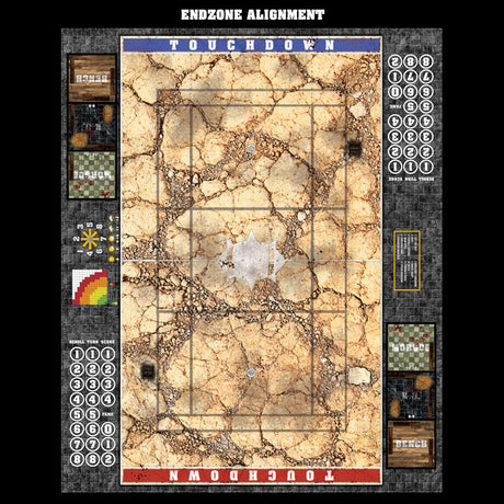 Mats by Mars:  Desert Fantasy Football Play Mat / Pitch