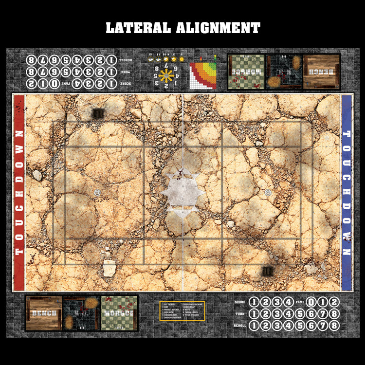 Mats by Mars:  Desert Fantasy Football Play Mat / Pitch