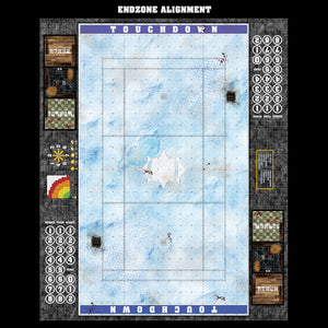 Mats by Mars:  Frosty Cobbles Fantasy Football Play Mat / Pitch