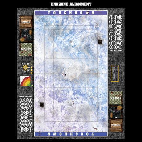 Mats by Mars:  Frozen Lake Fantasy Football Play Mat / Pitch