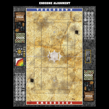 Mats by Mars:  Parched Earth Fantasy Football Play Mat / Pitch