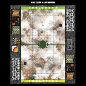 Mats by Mars:  Snowy Tundra Fantasy Football Play Mat / Pitch