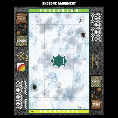 Mats by Mars:  Winter's Wrath Fantasy Football Play Mat / Pitch