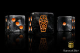 Day of the Dead Dice - Orange Coffin