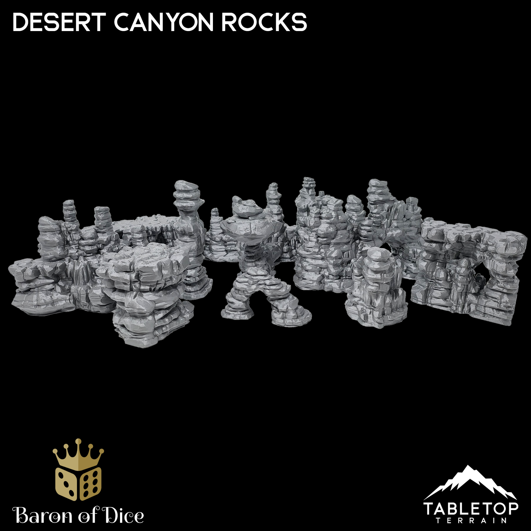 Desert Canyon Rocks - Scatter Terrain