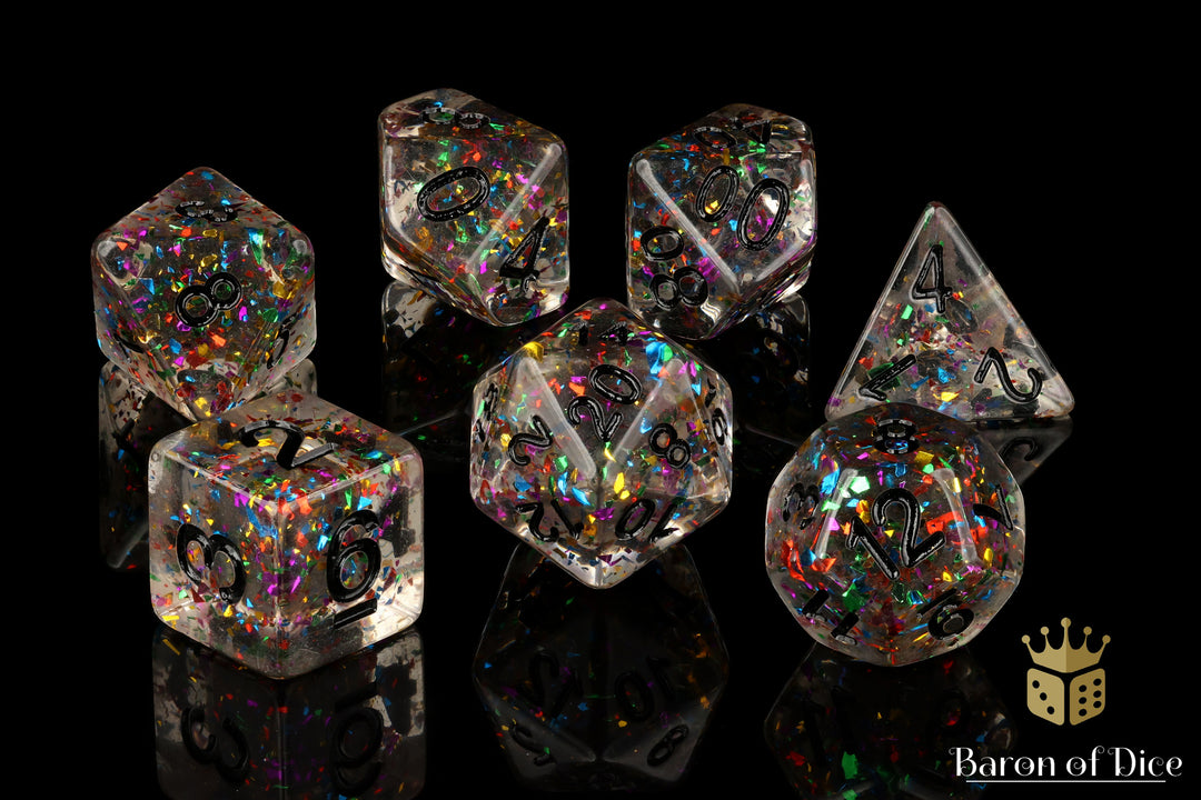 Bismuth, Polyhedral Dice Set