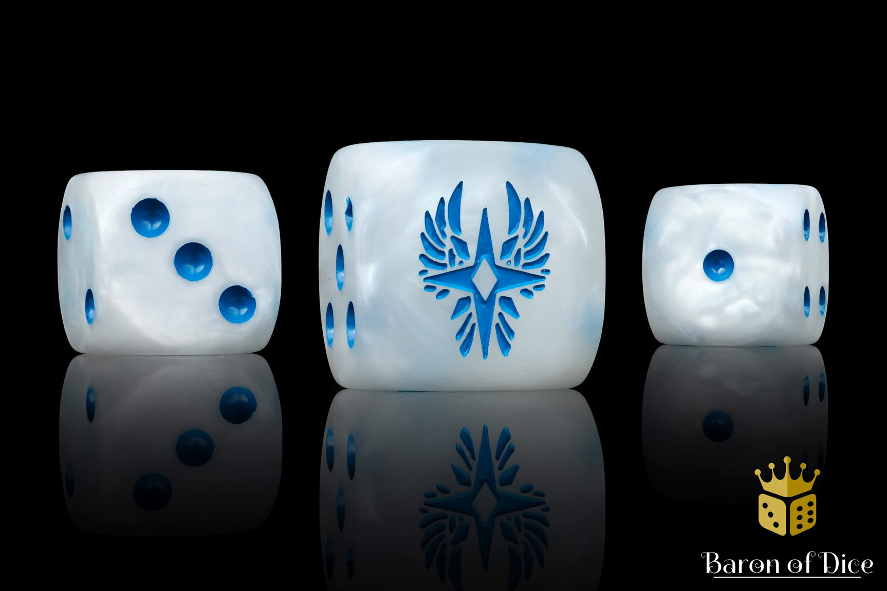 Magical Elves Dice - Ancient White