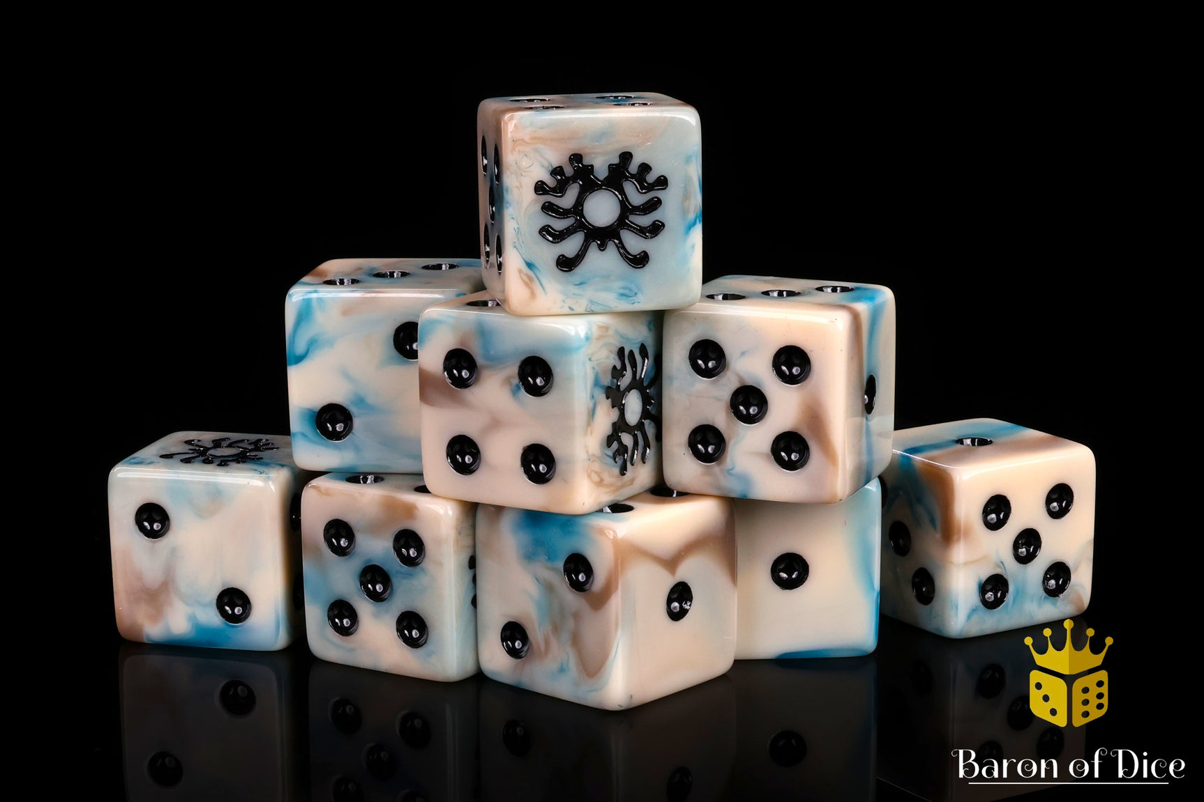 Necromantic Skeleton Rune Dice