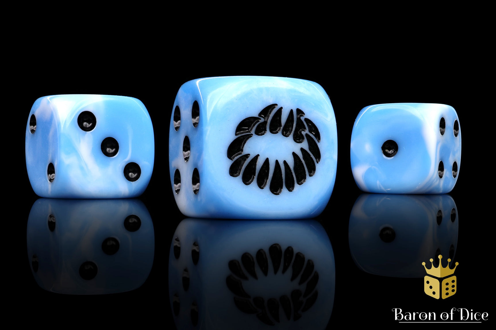 Fanged Maw Dice - Blue Frost