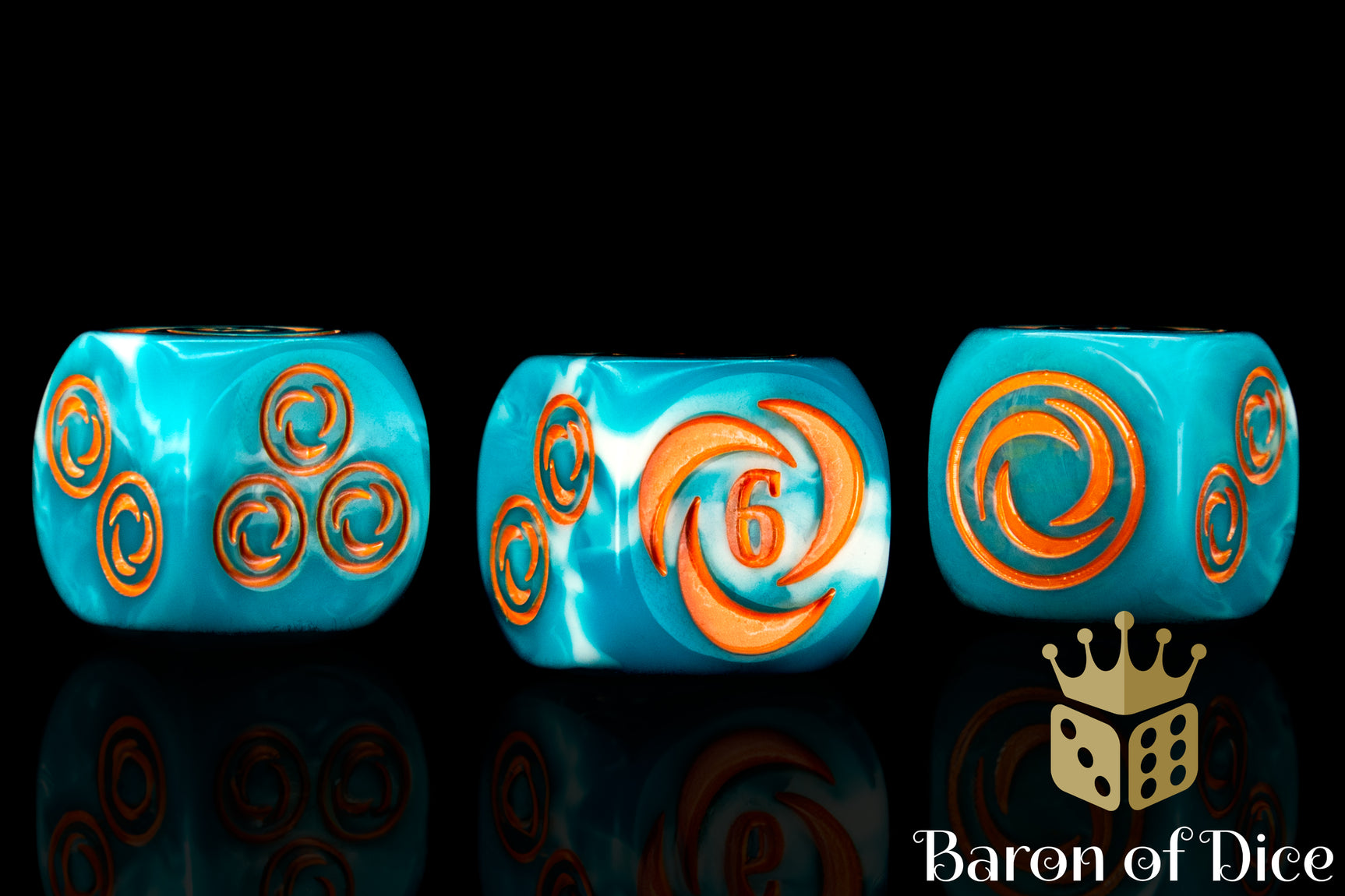 FAB Compatible Dice - Resource Dice - Ocean Waves