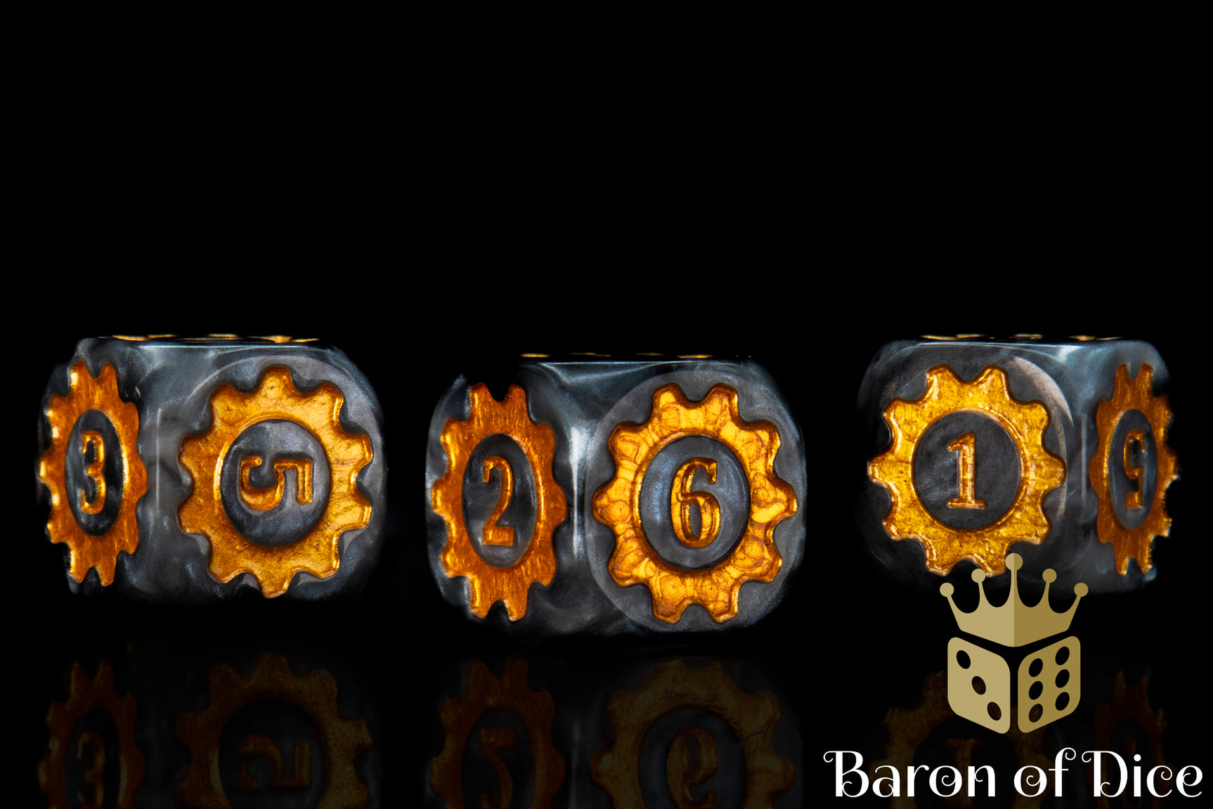 FAB Compatible Dice - Steam Dice - Steel