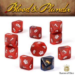 Blood & Plunder: English - Official Dice Set