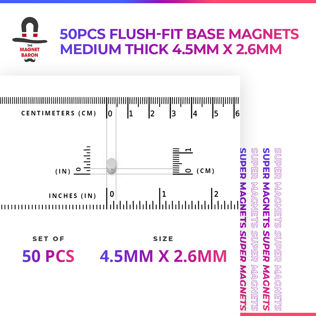 50pcs Flush-Fit Basing Magnets Star Wars Legion Compatible