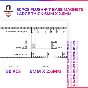 50pcs Flush-Fit Basing Magnets Star Wars Legion Compatible