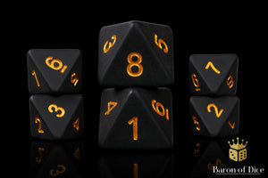 Matte Black D8 Dice