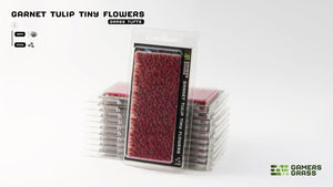 Gamers Grass - Tiny Flower Tuft Set - Garnet Tulip