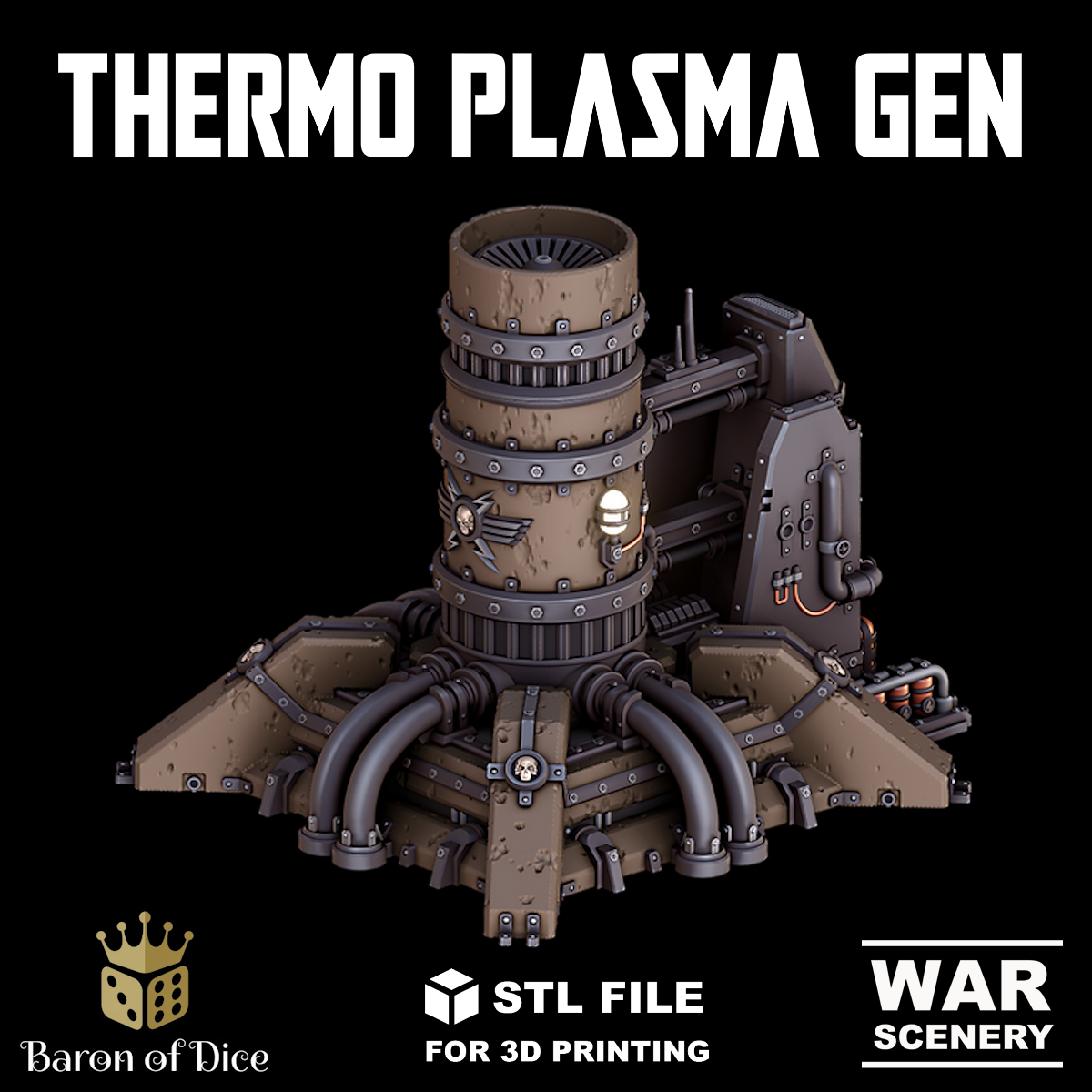 Grimdark Thermo Plasma Gen, STL File